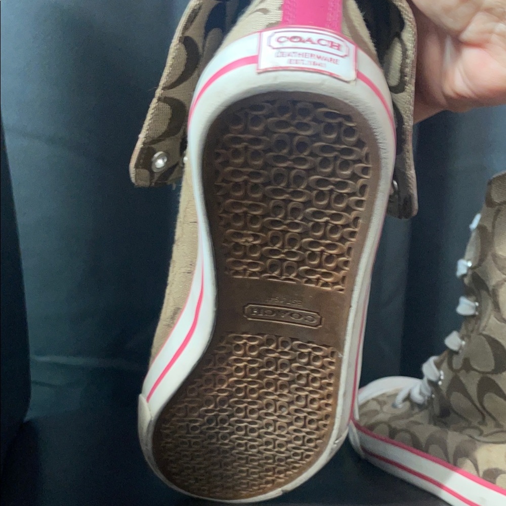 COACH Bonney high tops Size 9 womens GUC - Picture 15 of 17